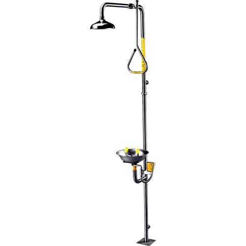 Combinaison de douche & douche oculaire/faciale a&eacute;r&eacute;e Safe-T-Zone Planification Entrepots Molloy