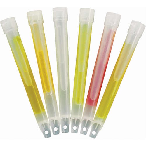 B&acirc;tons de s&eacute;curit&eacute; luminescents Cyalume 6", Rouge, Dur&eacute;e 30 min Planification Entrepots Molloy