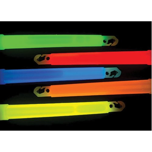 B&acirc;tons de s&eacute;curit&eacute; luminescents Cyalume 6", Rouge, Dur&eacute;e 30 min Planification Entrepots Molloy