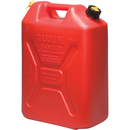 Jerricans, 5,3 gal. US/20,06 L, Rouge, Conformes aux normes CSA/ULC Planification Entrepots Molloy