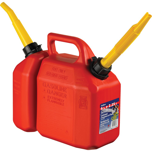 Combo Jerry Can Gasoline/Oil, 2.17 US Gal/8.25 L, Red, CSA Compliant/ULC Planification Entrepots Molloy
