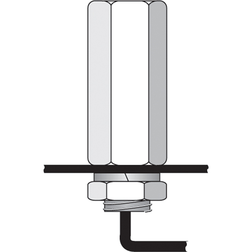 Tiges de s&eacute;curit&eacute; pour support porte-drapeau, usage intensif - accessoires & pi&egrave;ces de rechange Planification Entrepots Molloy