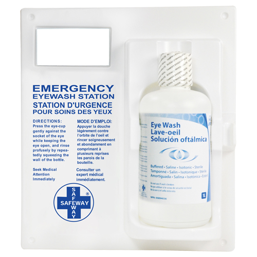 Eyewash Station - Single Station With Eyewash Solution Planification Entrepots Molloy