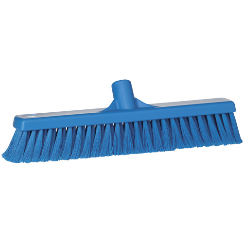 Balai hygi&eacute;nique pour service alimentaire, 15,7"x2", Polypropyl&egrave;ne, Bleu Planification Entrepots Molloy