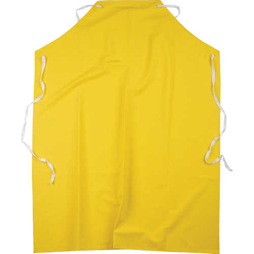 Tabliers ignifuges, Polyester/PVC, 48" lo x 36" la, Jaune Planification Entrepots Molloy