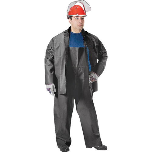 SBR Vulcan Rain Jacket, Rubber, Medium, Black Planification Entrepots Molloy