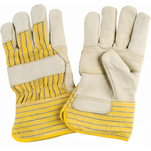 Winter-Lined Patch-Palm Fitters Gloves, X-Large, Grain Cowhide Palm, Cotton Fleece Inner Lining Planification Entrepots Molloy