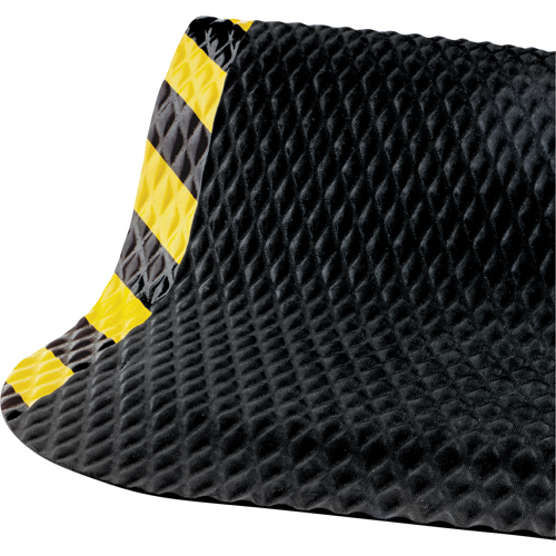 Tapis Hog Heaven no 423, Losange, 3' x 12' x 5/8", Noir/Jaune, Nitrile Planification Entrepots Molloy