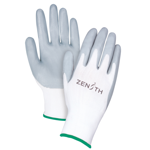 Lightweight Breathable Coated Gloves, 8/Medium, Foam Nitrile Coating, 13 Gauge, Polyester Shell Planification Entrepots Molloy