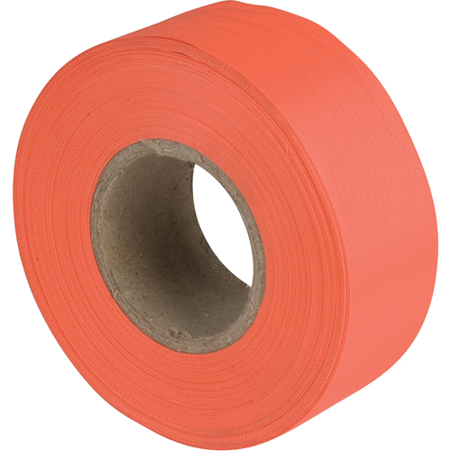 Flagging Tape, 1.1875" W x 150' L, Fluorescent Orange Planification Entrepots Molloy