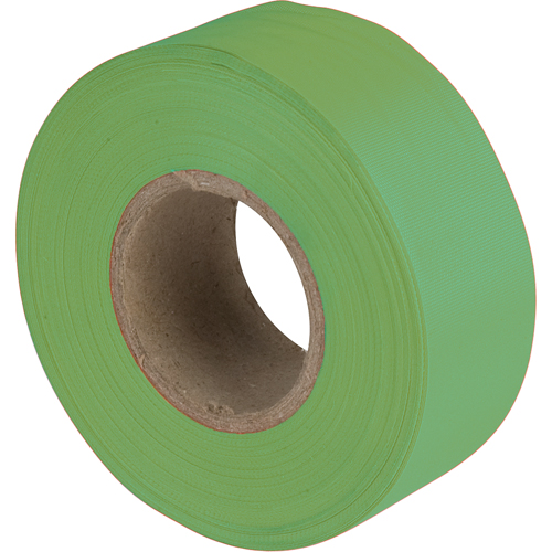Rubans pour signalisation, 1,1875" la x 150' lo, Vert fluorescent Planification Entrepots Molloy
