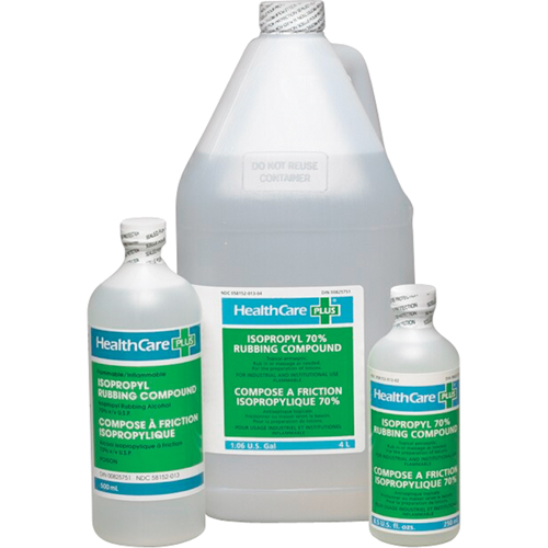 Isopropyl Rubbing Alcohol, Liquid, Antiseptic Planification Entrepots Molloy