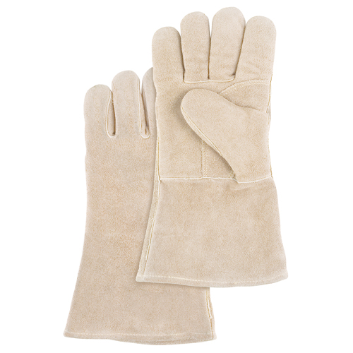 Gants de soudeur de premi&egrave;re qualit&eacute;, Cuir de vache refendu, Taille Grand Planification Entrepots Molloy