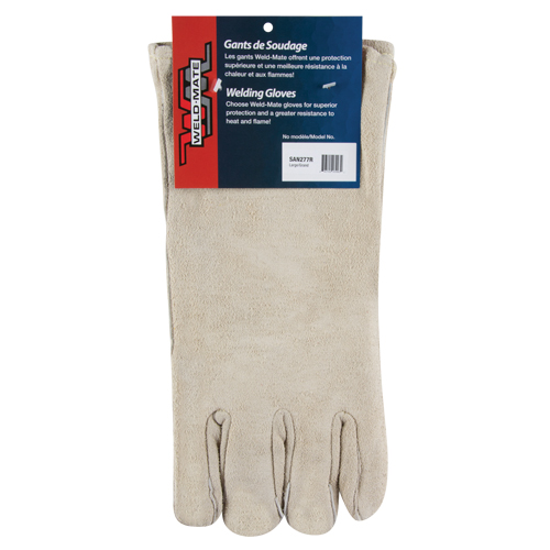 Gants de soudeur de premi&egrave;re qualit&eacute;, Cuir de vache refendu, Taille Grand Planification Entrepots Molloy