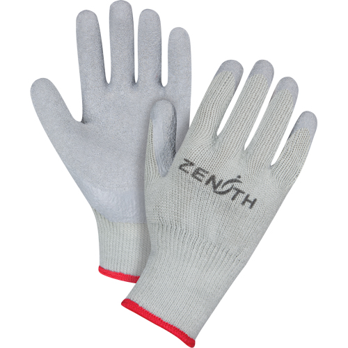 Natural Rubber Comfort-Lined Coated Gloves, 8/Medium, Rubber Latex Coating, 10 Gauge, Polyester/Cotton Shell Planification Entrepots Molloy