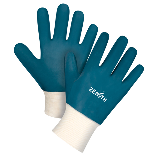 Gants &agrave; poignet en tricot de poids lourd, 10/T-Grand, R&ecirc;vetement Nitrile, Enveloppe en Coton Planification Entrepots Molloy