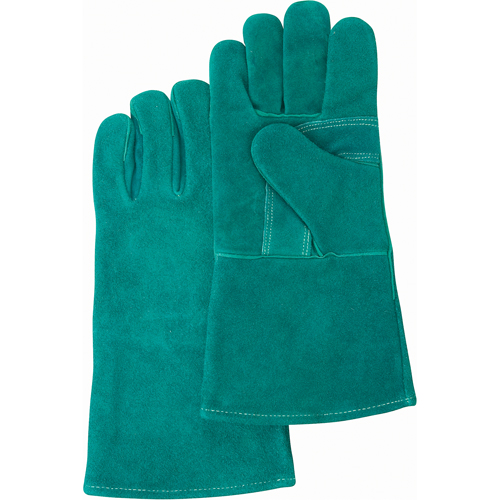 Gants de soudeur de premi&egrave;re qualit&eacute;, Cuir de vache refendu, Taille Grand Planification Entrepots Molloy