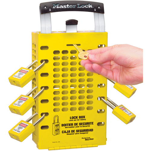 Bo&agrave;tes de verrouillage Latch Tight, Jaune Planification Entrepots Molloy