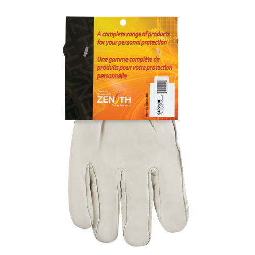 Standard-Duty Winter-Lined Driver's Gloves, 2X-Large, Grain Cowhide Palm, Fleece Inner Lining Planification Entrepots Molloy