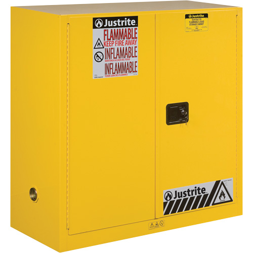 Armoires Sure-Grip EX pour produits inflammables, 30 gal., 1 Porte(s), 43" La x 44" h x 18" p Planification Entrepots Molloy