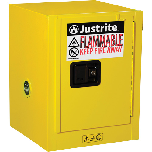Armoire de s&eacute;curit&eacute; de comptoir pour produits inflammables EX Sure-Grip, 4 gal., 1 Porte(s), 17" La x 22" h x 17" p Planification Entrepots Molloy