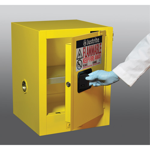 Armoire de s&eacute;curit&eacute; de comptoir pour produits inflammables EX Sure-Grip, 4 gal., 1 Porte(s), 17" La x 22" h x 17" p Planification Entrepots Molloy