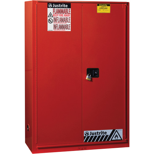 Sure-Grip&reg; EX Combustibles Safety Cabinet for Paint and Ink, 60 gal., 5 Shelves Planification Entrepots Molloy