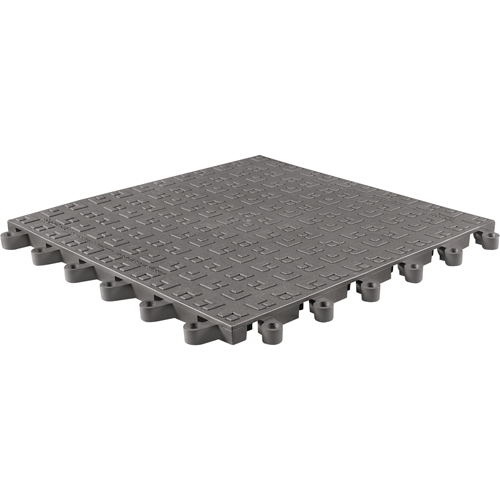 Tapis ErgoDeck Soft No 566, PVC, 1-1/2' la c, 1-1/2' lo, 7/8" &eacute;paisseur, Charbon Planification Entrepots Molloy