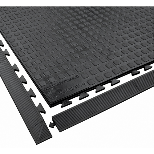 Rejuvenator Connect No. 502 Matting, Polyurethane, 3' W x 3' L, 5/8" Thick, Black Planification Entrepots Molloy