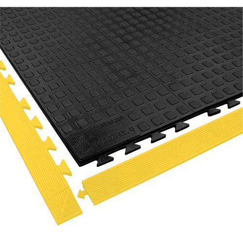 Rejuvenator Connect No. 502 Matting, Polyurethane, 3' W x 3' L, 5/8" Thick, Black Planification Entrepots Molloy