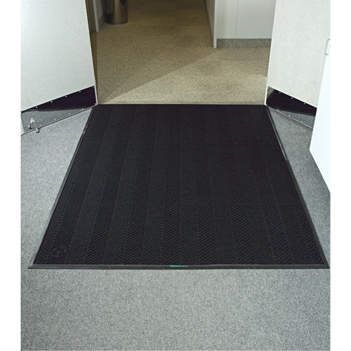 Tapis Waterhog Eco Elite, Essuie-pieds/grattoir, 4' x 20' x 3/8", Fum&eacute;e noire Planification Entrepots Molloy