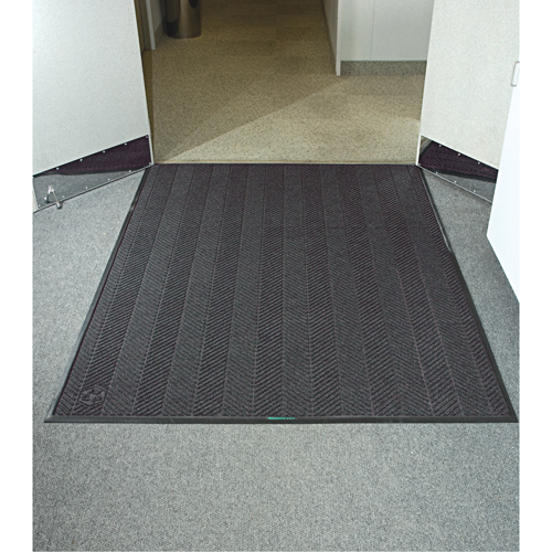 Tapis Waterhog Eco Elite, Essuie-pieds/grattoir, 4' x 20' x 3/8", Cendre grise Planification Entrepots Molloy