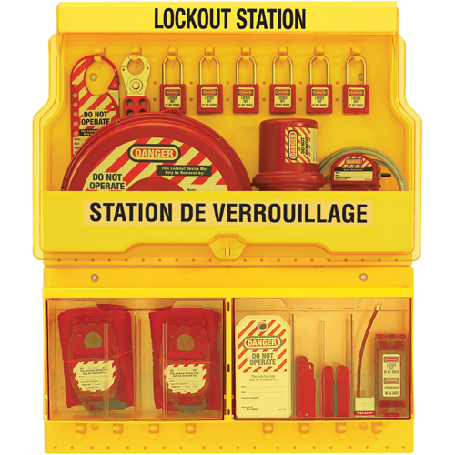 Postes de verrouillage de luxe, Cadenas Thermoplastique, Capacit&eacute; de 32, Cadenas Compris Planification Entrepots Molloy