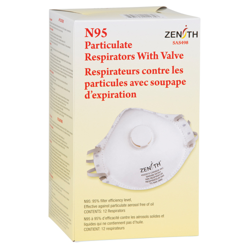 Respirateur contre les particules, N95, Certifi&eacute; NIOSH, Moyen/grand Planification Entrepots Molloy
