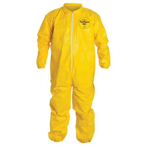 Coveralls, Tychem&reg; 2000, 2X-Large, Yellow Planification Entrepots Molloy