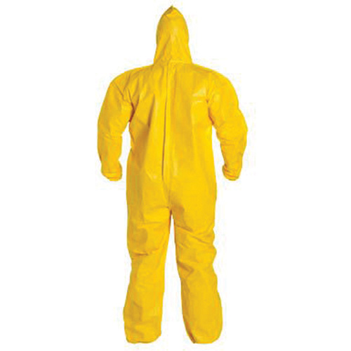 Hooded Coveralls, Tychem&reg; 2000, 3X-Large, Yellow Planification Entrepots Molloy