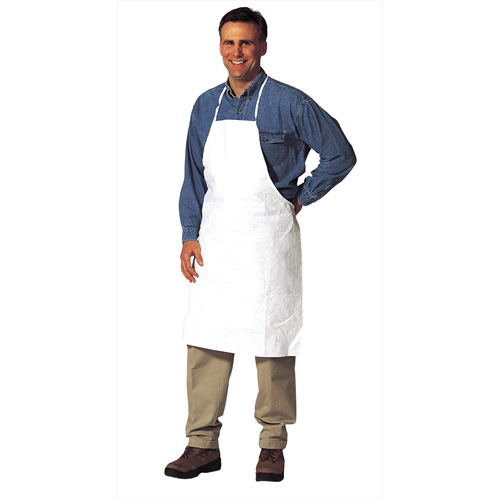Apron, Tyvek&reg; 400, White, 28" W x 36" L Planification Entrepots Molloy