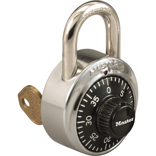 Padlock, Combination, Hardened Steel, 1-7/8" Width Planification Entrepots Molloy