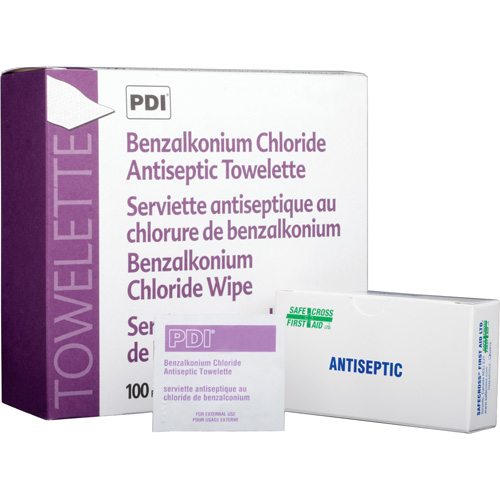 Lingettes antiseptiques au chlorure de benzalkonium, Serviette, Antiseptique Planification Entrepots Molloy