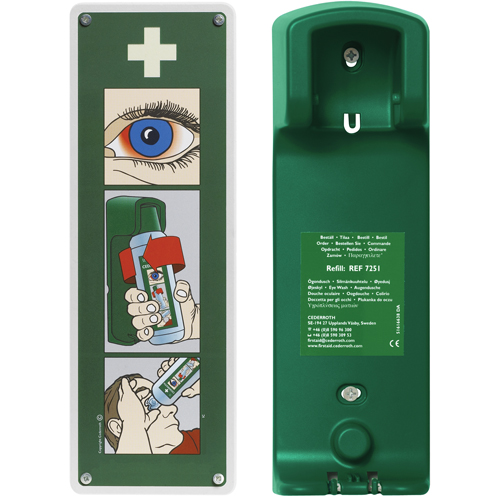 Support mural pour solution ophtalmique Cederroth Planification Entrepots Molloy