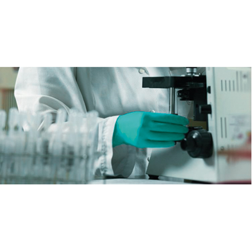 TouchNTuff Disposable Gloves, 7, Nitrile, 5-mil, Powdered, Green Planification Entrepots Molloy