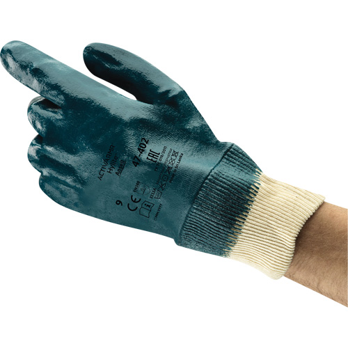 Gants enduits ActivArmr 47-402, 8,5, R&ecirc;vetement Nitrile, Enveloppe en Coton Planification Entrepots Molloy
