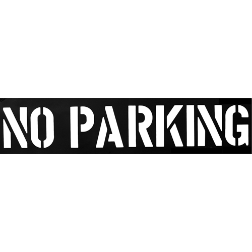 Parking Lot Stencils, English, 12" Planification Entrepots Molloy