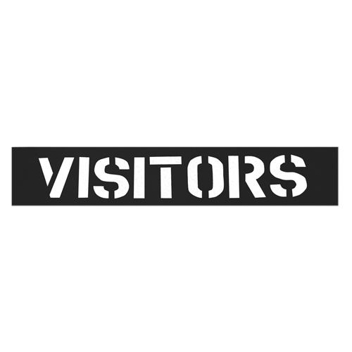 Pochoirs pour parc de stationnement, Anglais, 12" Planification Entrepots Molloy