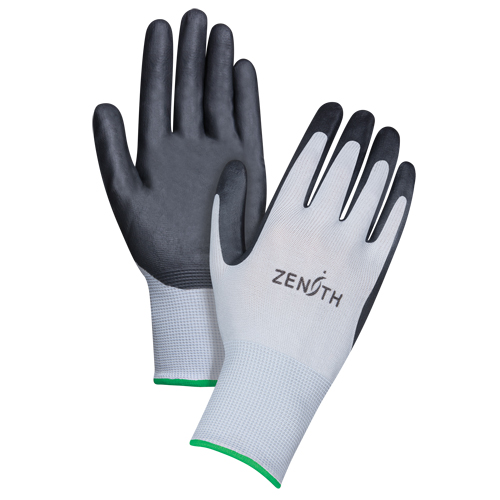 Lightweight Breathable Coated Gloves, 8/Medium, Foam Nitrile Coating, 13 Gauge, Polyester Shell Planification Entrepots Molloy