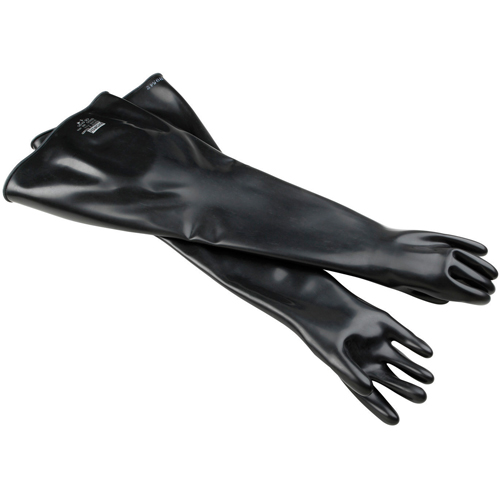 Ambidextrous Glove, Size X-Large/10, 32" L, Butyl Rubber, 30-mil Planification Entrepots Molloy