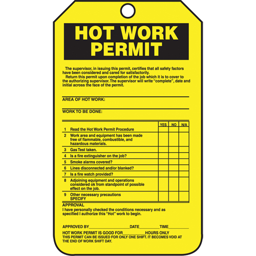 Inspection Tags, Cardstock, 3-1/8" W x 5-7/8" H, English Planification Entrepots Molloy