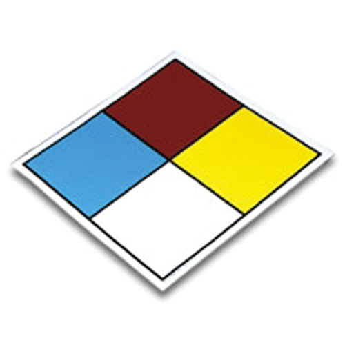 Plaque-&eacute;tiquette de s&eacute;curit&eacute; de la NFPA, vierge, Vinyle Planification Entrepots Molloy