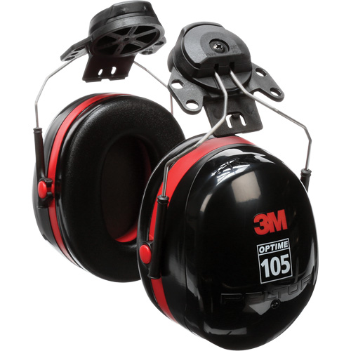 Peltor Optime 105 Series Earmuffs, Cap Mount, 27 NRR dB Planification Entrepots Molloy