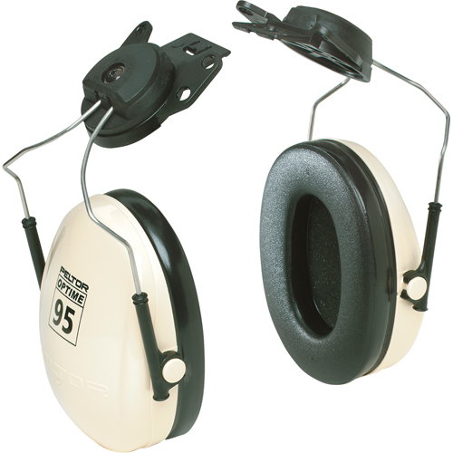 Serres-t&ecirc;tes de s&eacute;rie Peltor Optime 95, Fixation pour casque, 21 NRR dB Planification Entrepots Molloy